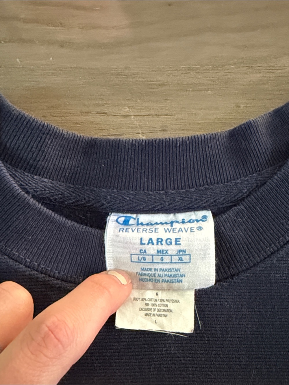Barstool Sports x Champion Reverse Weave Cropped Crew Neck - Picture 3 of 3